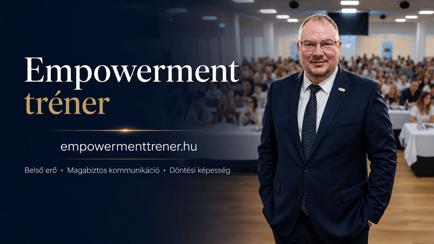Kasza Tamás empowerment tréner előadói környezetben